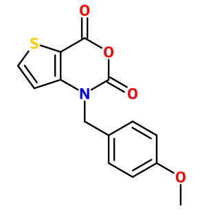 (image for) MC012621 N-p-Methoxybenzylthieno[3,2-d][1,3]oxazine-2,4-dione
